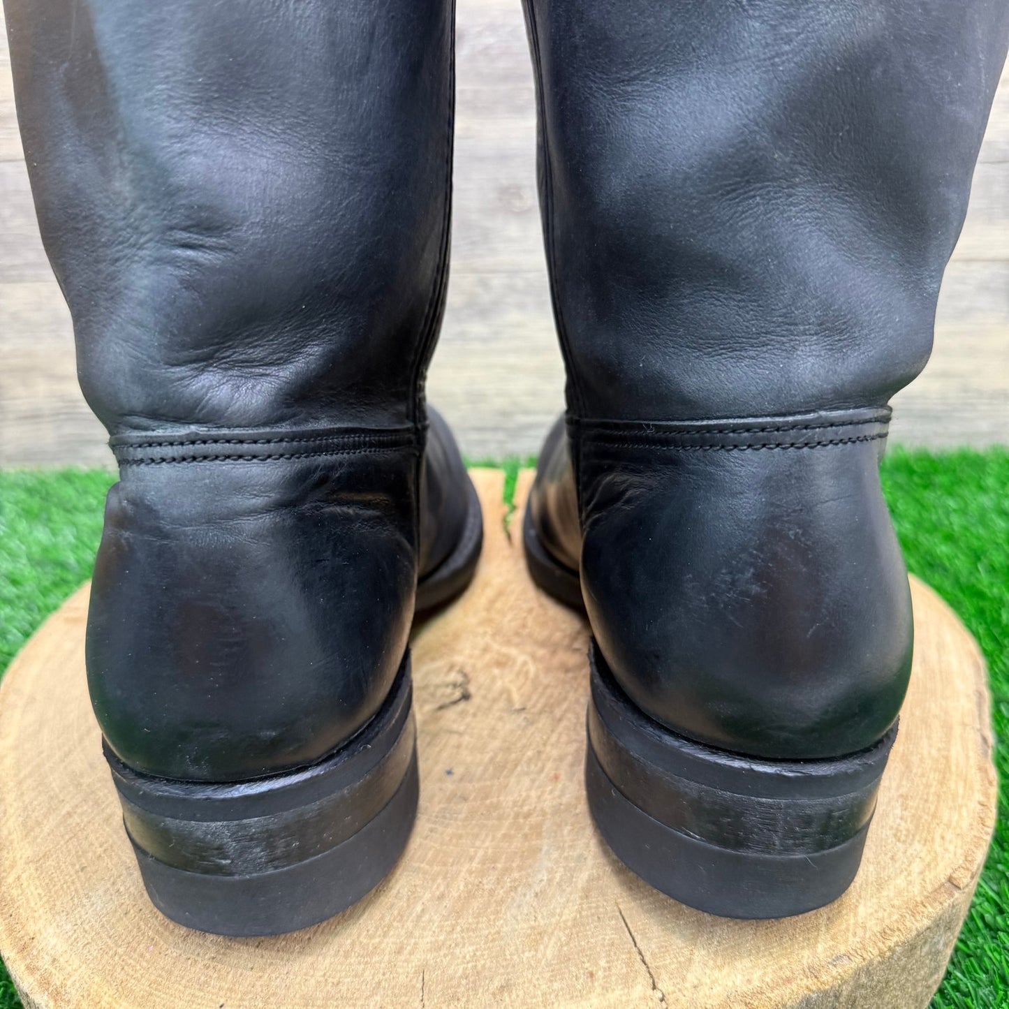 Brahma Men - Size 9.5M - Black Pull On Cowboy Boots Style 531136
