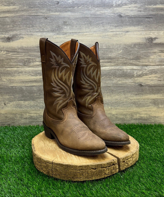 Laredo Men - Size 8.5D - Brown Pull On Cowboy Boots Style 4212