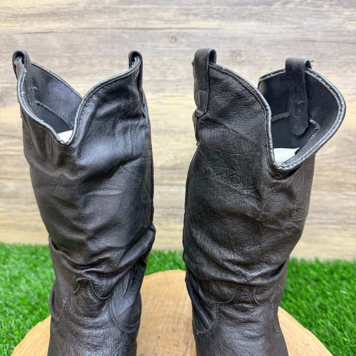 Dingo Women - Size 7M - Black Slouch Western Cowboy Boots 17310