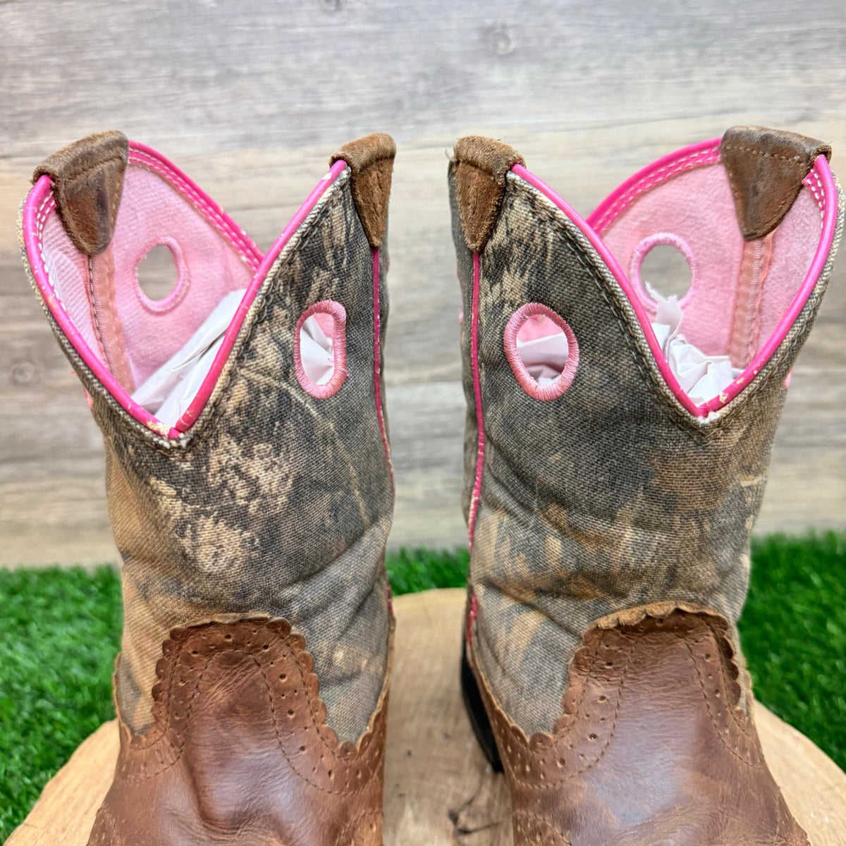 Ariat Women - Size 8.5B - Brown / Camo Western Cowboy Boots 10006854