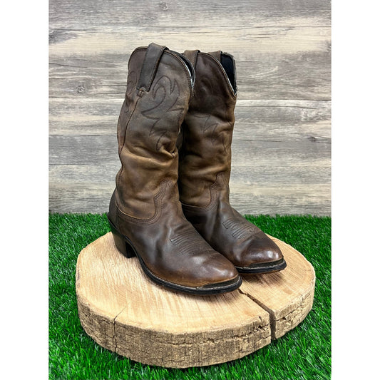 Durango Women - Size 6.5M - Brown Slouch Cowboy Boots Style RD542