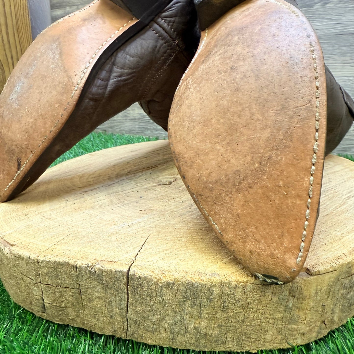 Masterson Women - Size 8M - Brown Soft Leather Toe Plate Cowboy Boots RB888