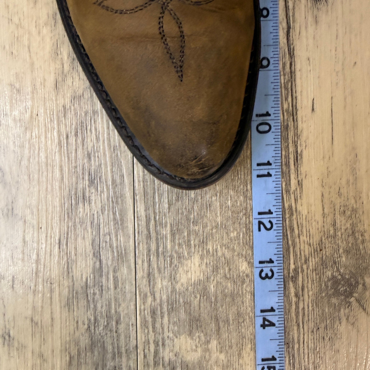 Unknown Men - Size 8D - Vintage Tan Suede Western Cowboy Boots Style 3851