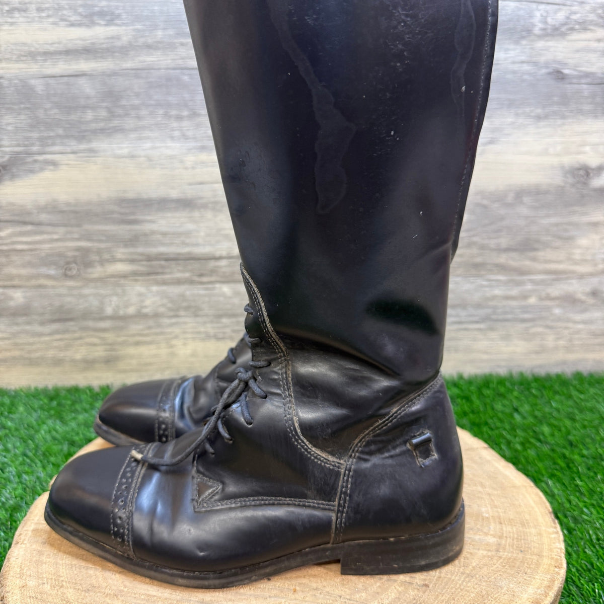 Tuff Rider Women - Size 7 - Black Leather Tall Riding Boots Style 30085