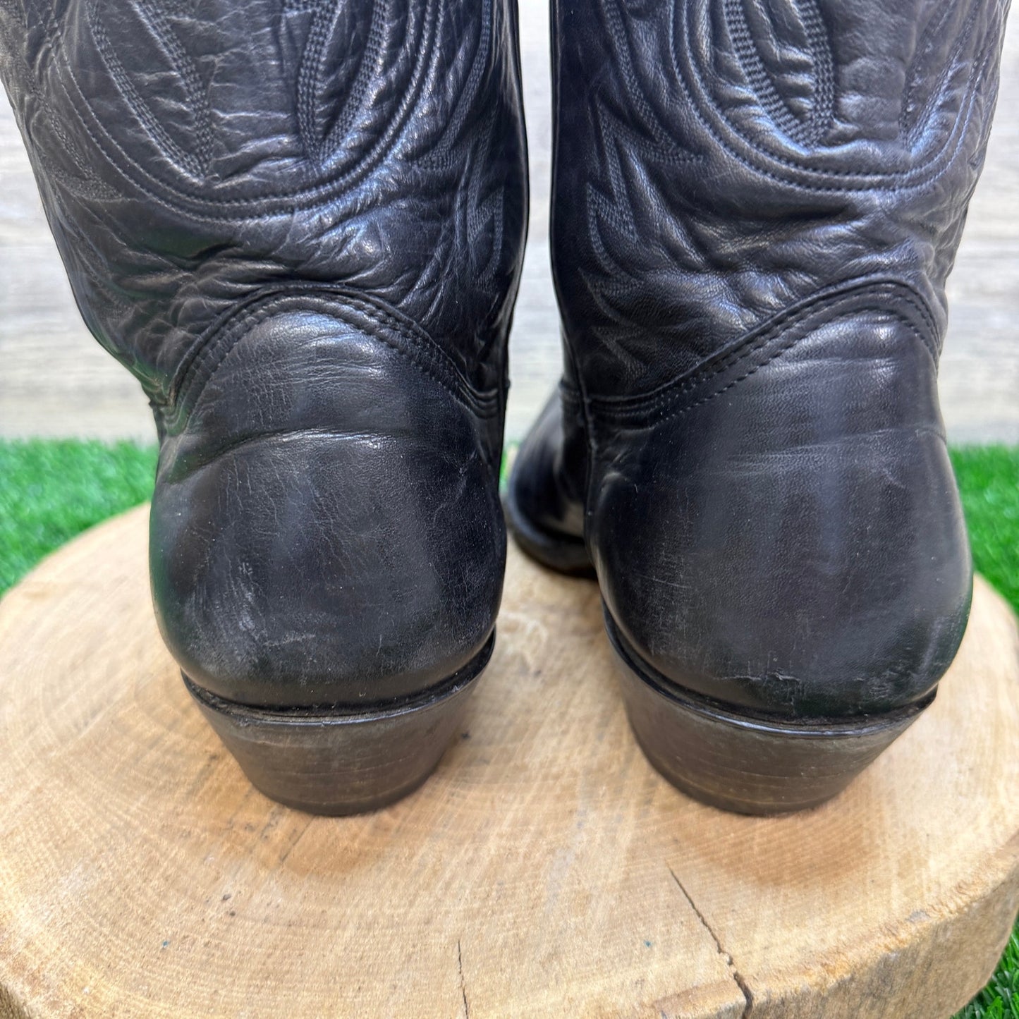 Unknown Men - Size 10EE - Black Western Cowboy Boots Style 39334