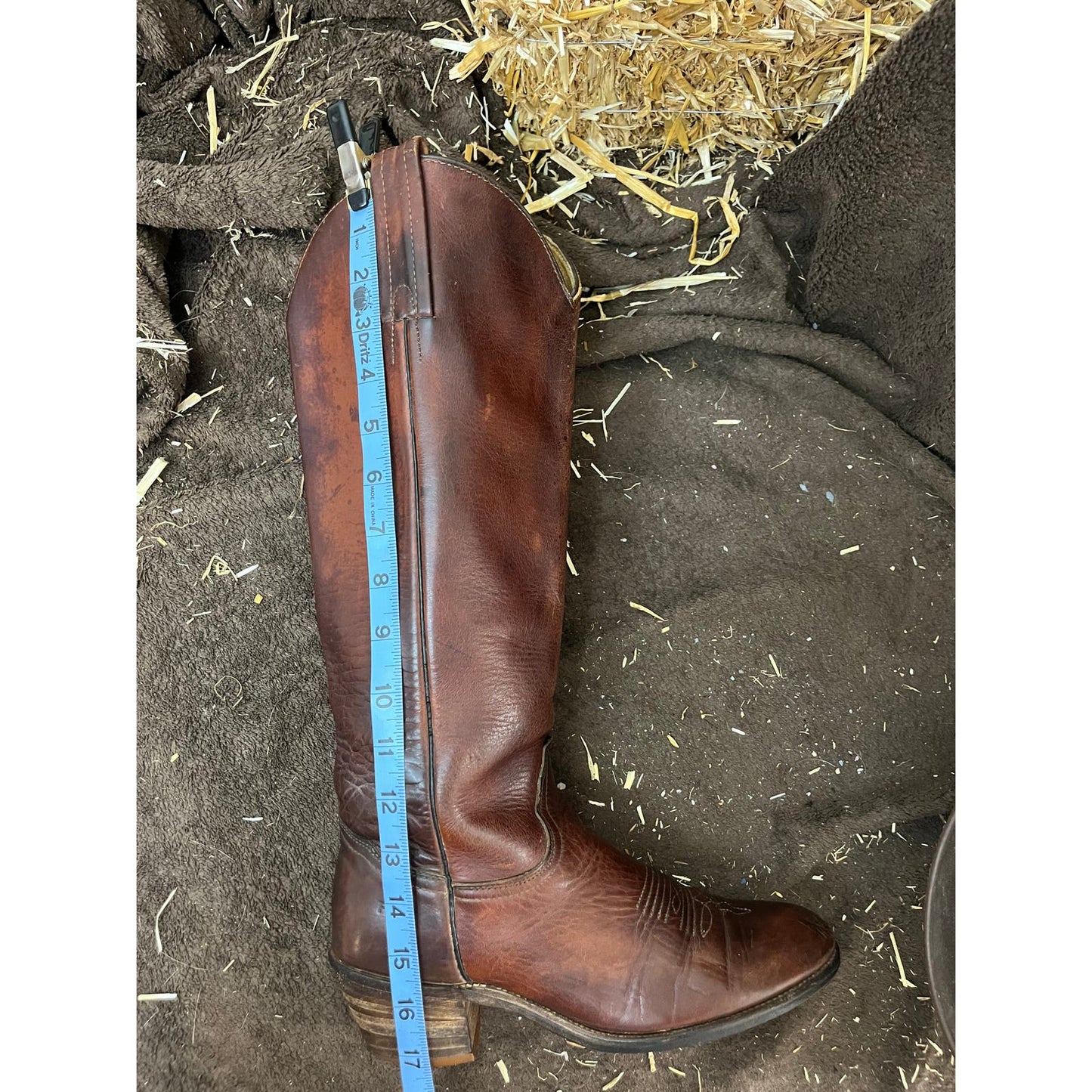 Frye Women - Size 6.5 - Vintage Brown Tall Cowboy Boots