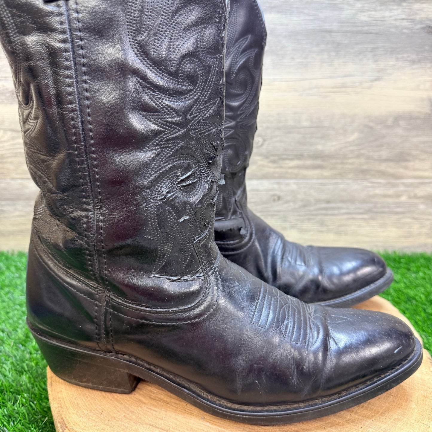 Laredo Men - Size 10D - Black Western Cowboy Boots 4240
