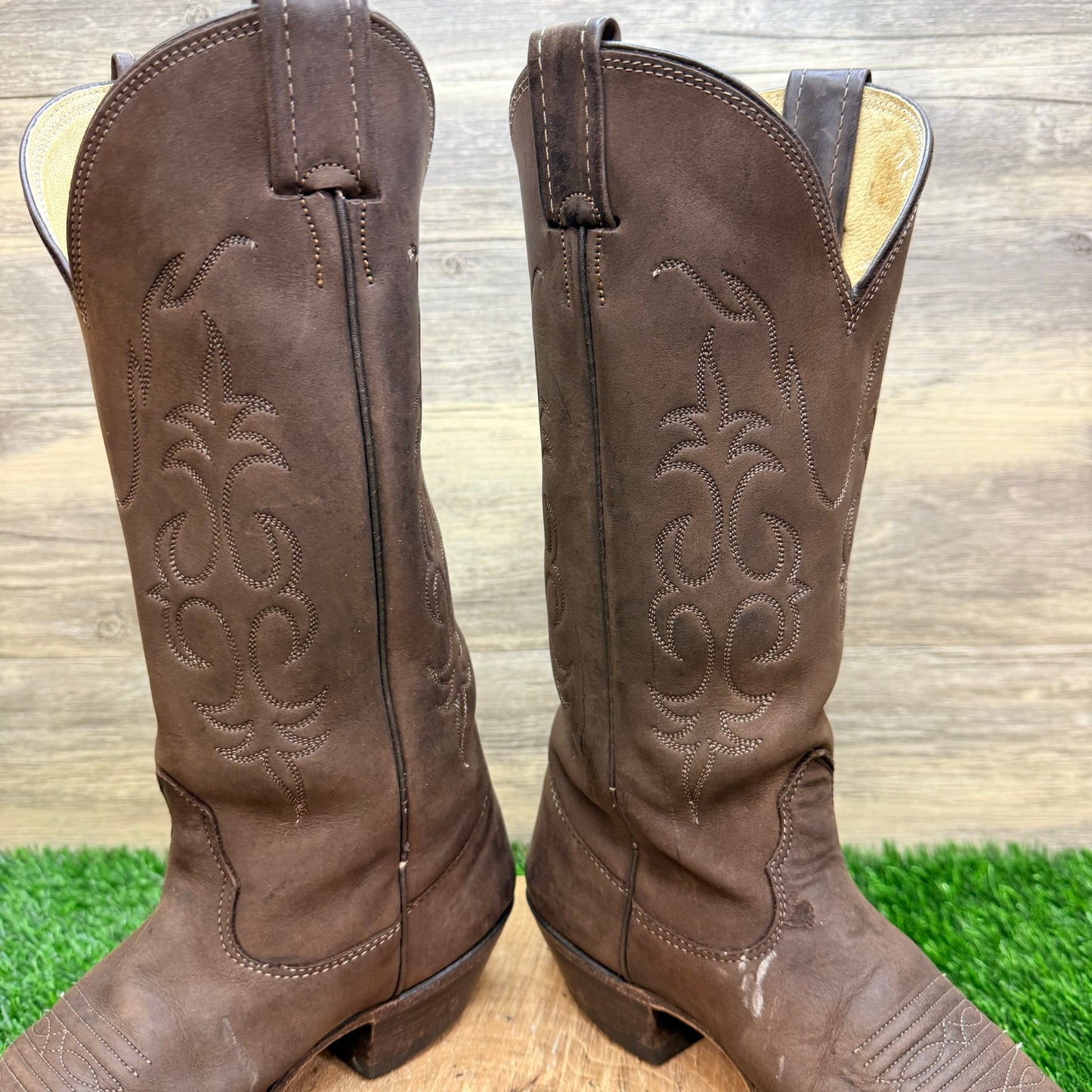Nocona Women - Size 6B - Vintage Dark Brown Western Cowboy Boots 13662