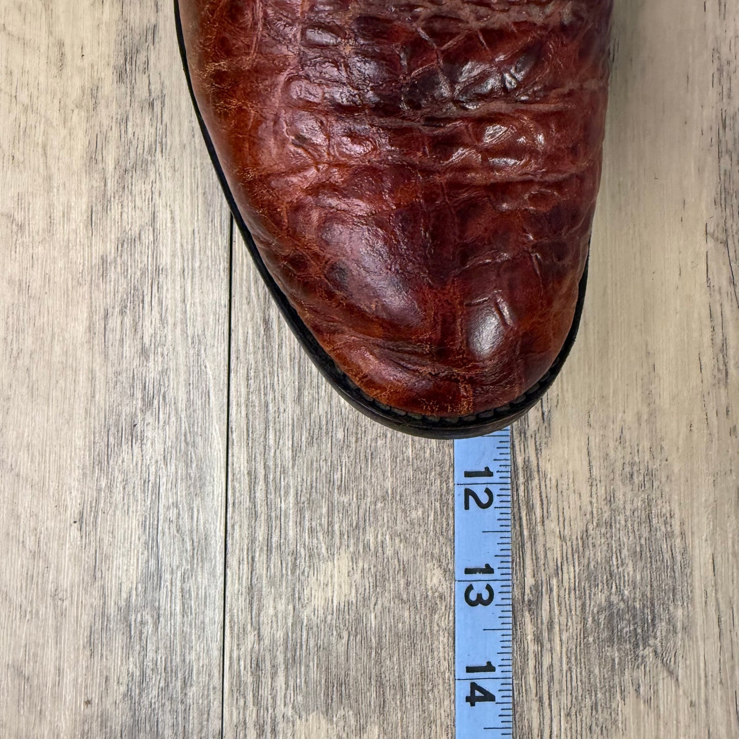 Rogers Boots Men - Size 9 - Copper Gator Skin Cowboy Boots Style 838