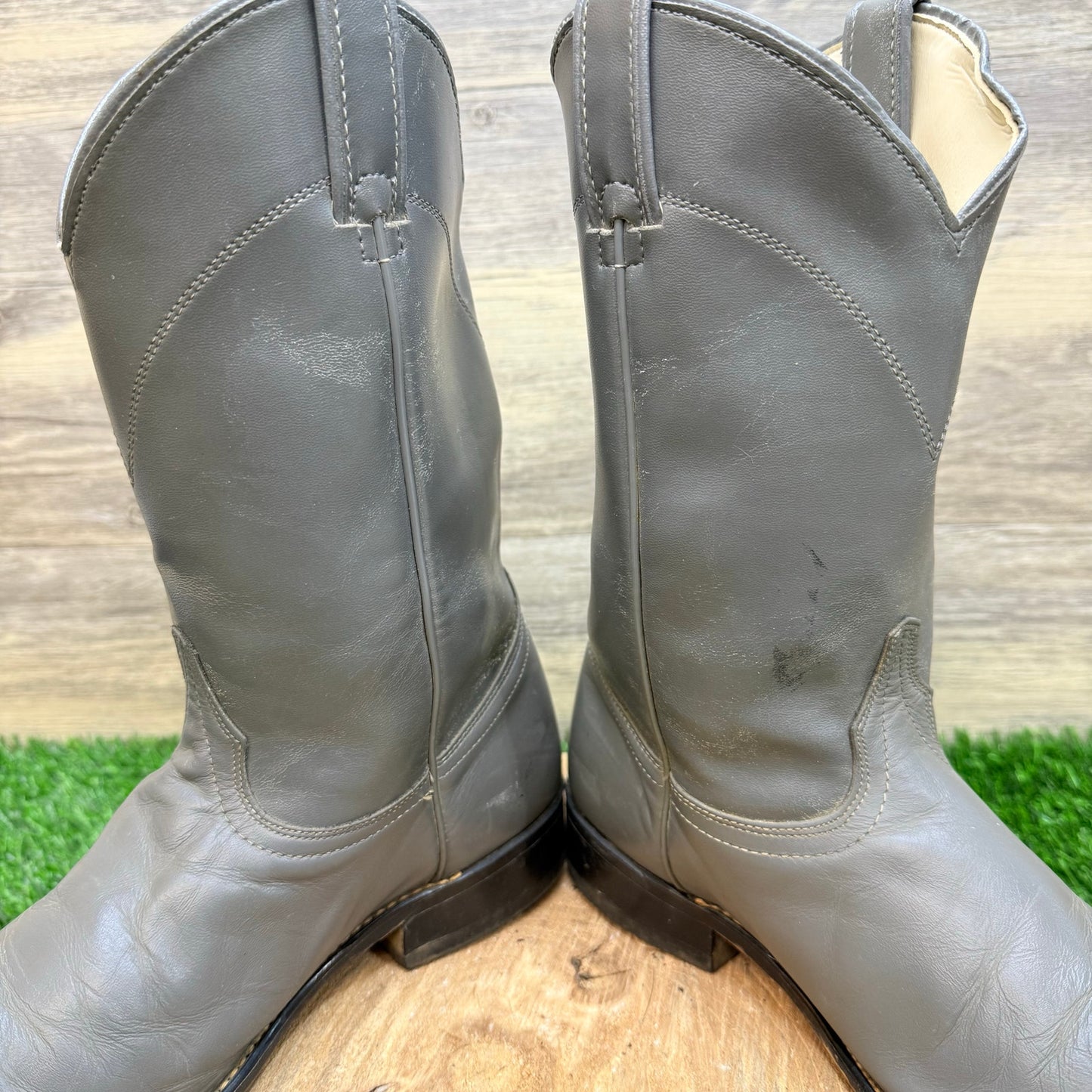 Laredo Women - Size 8.5M - Vintage Gray Roper Cowboy Boots 6952