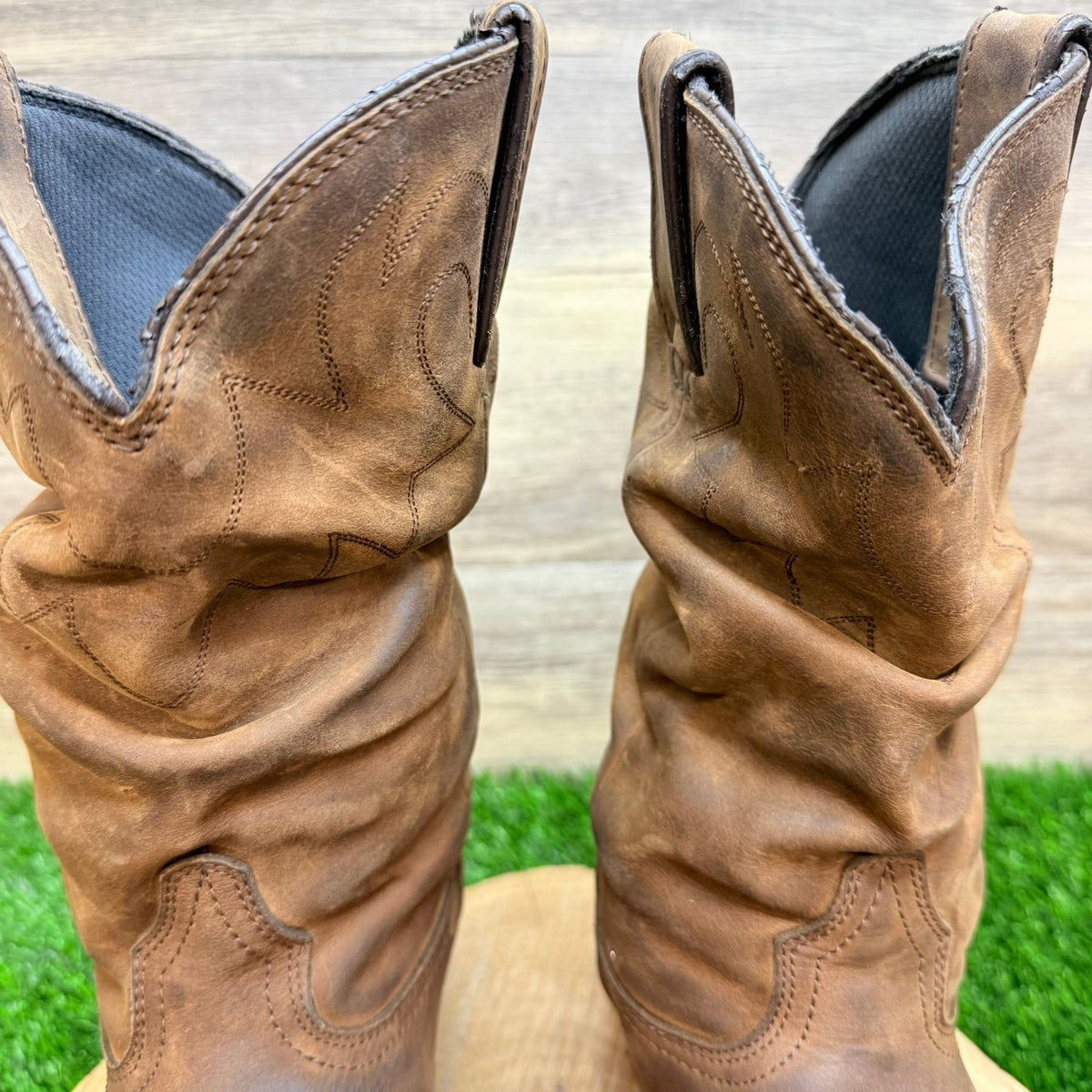 Durango Women - Size 9.5M - Brown Soft Slouch Toe Cowboy Boots RD542