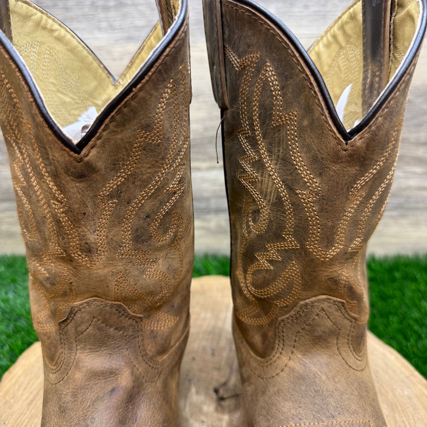 Smoky Mountain Youth - 2R - Tan Cowboy Boots Style 3034C