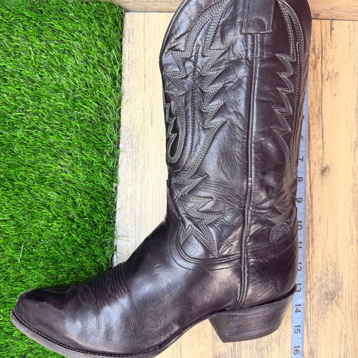 Unknown Men - Size 10.5EE - Black Made in Texas Western Cowboy Boots 1210