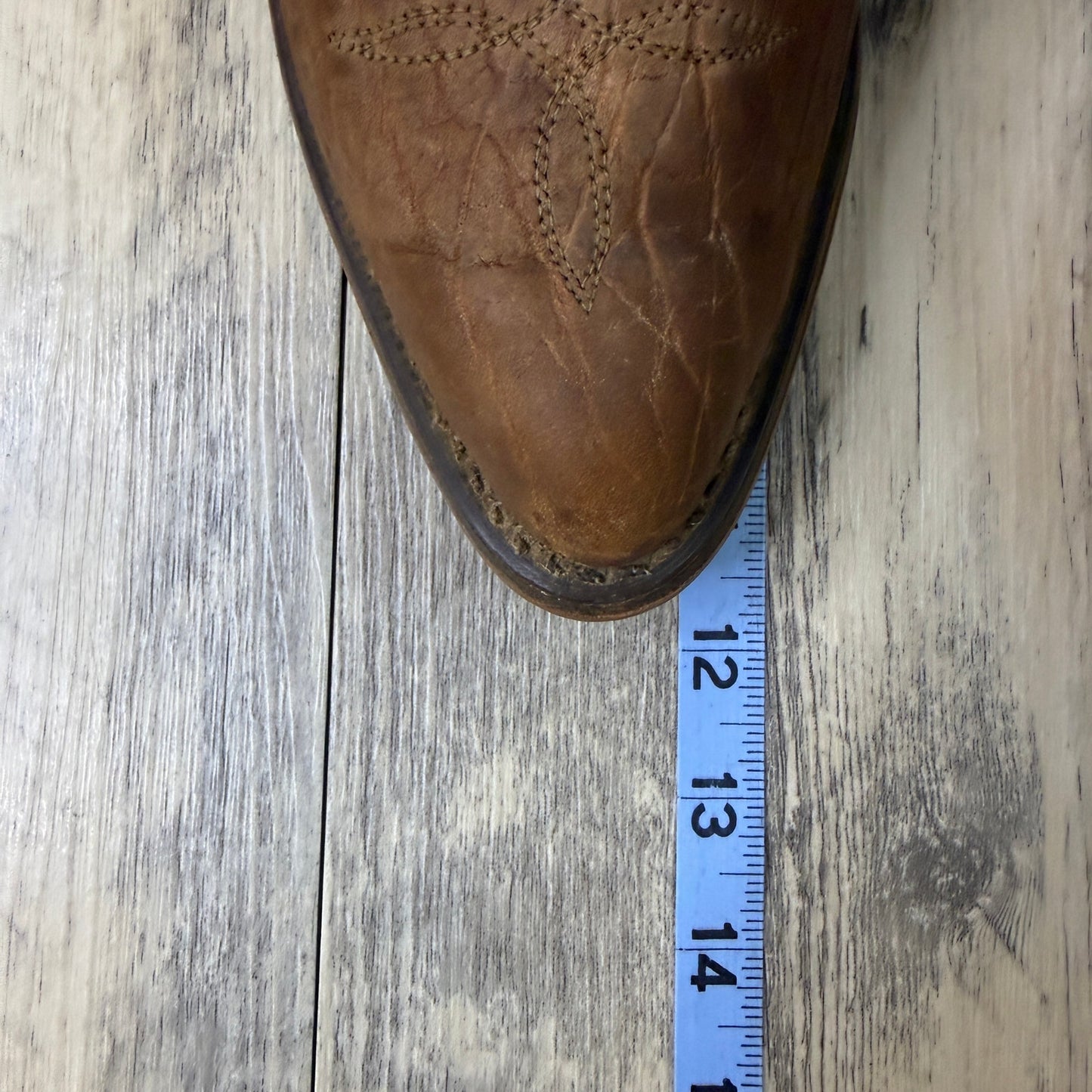 Wrangler Men - Size 8.5D - Vintage Tan Exotic Print Faux Leather Cowboy Boots