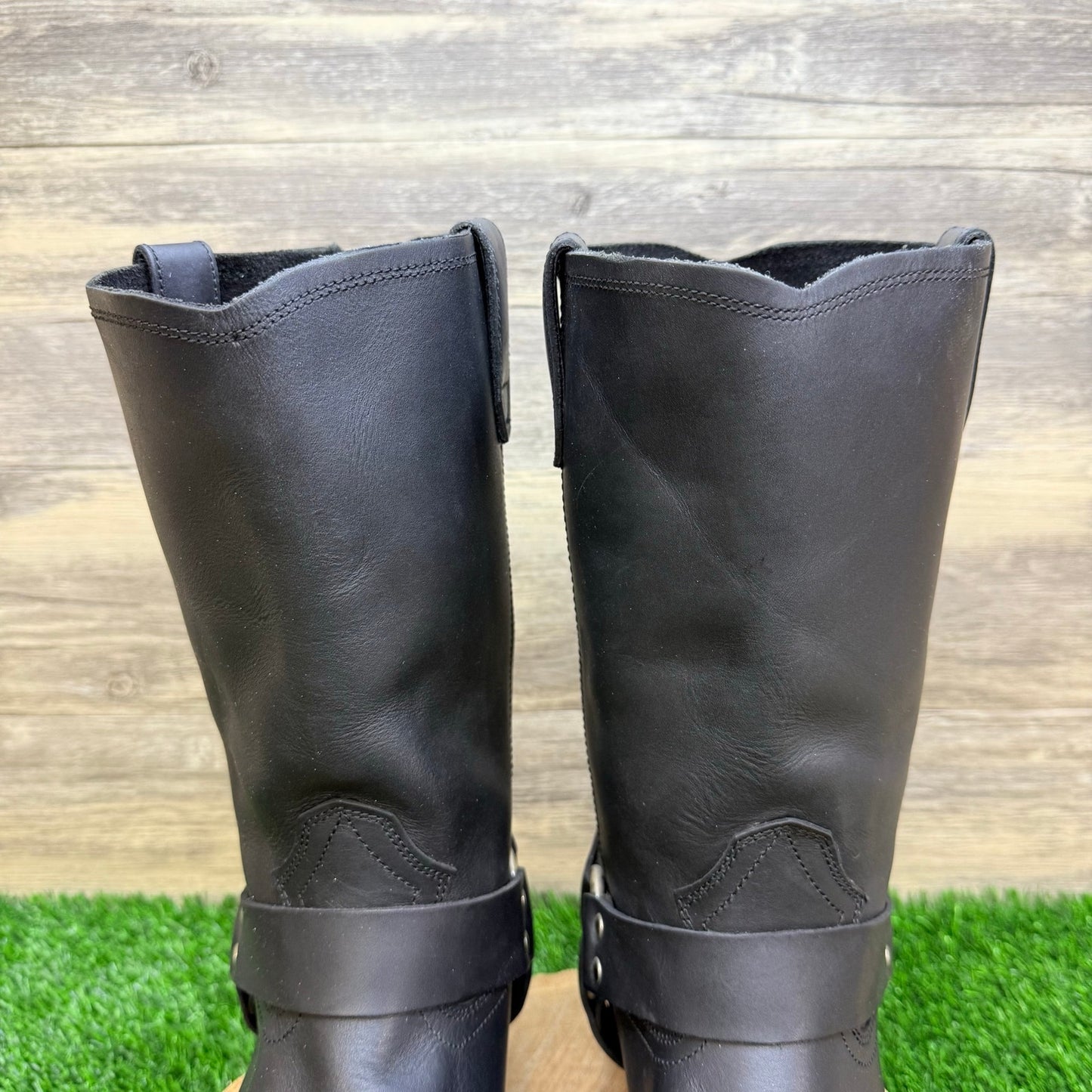 Dingo Men - Size 12EW - Black Square Toe Moto Boots DI19057