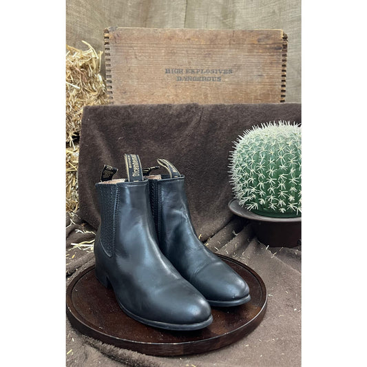 Bicentenario Women - Size 8 - Black Ankle Cowboy Boots