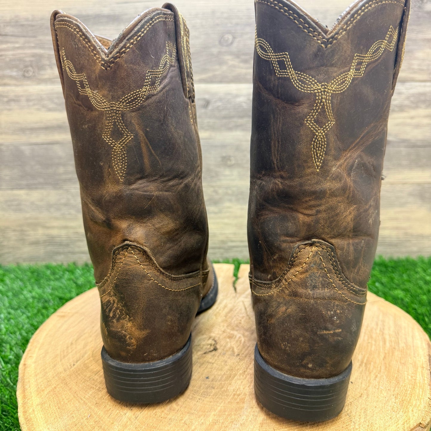 Ariat Women - Size 5.5B - Brown Heritage Roper Cowboy Boots 10000797