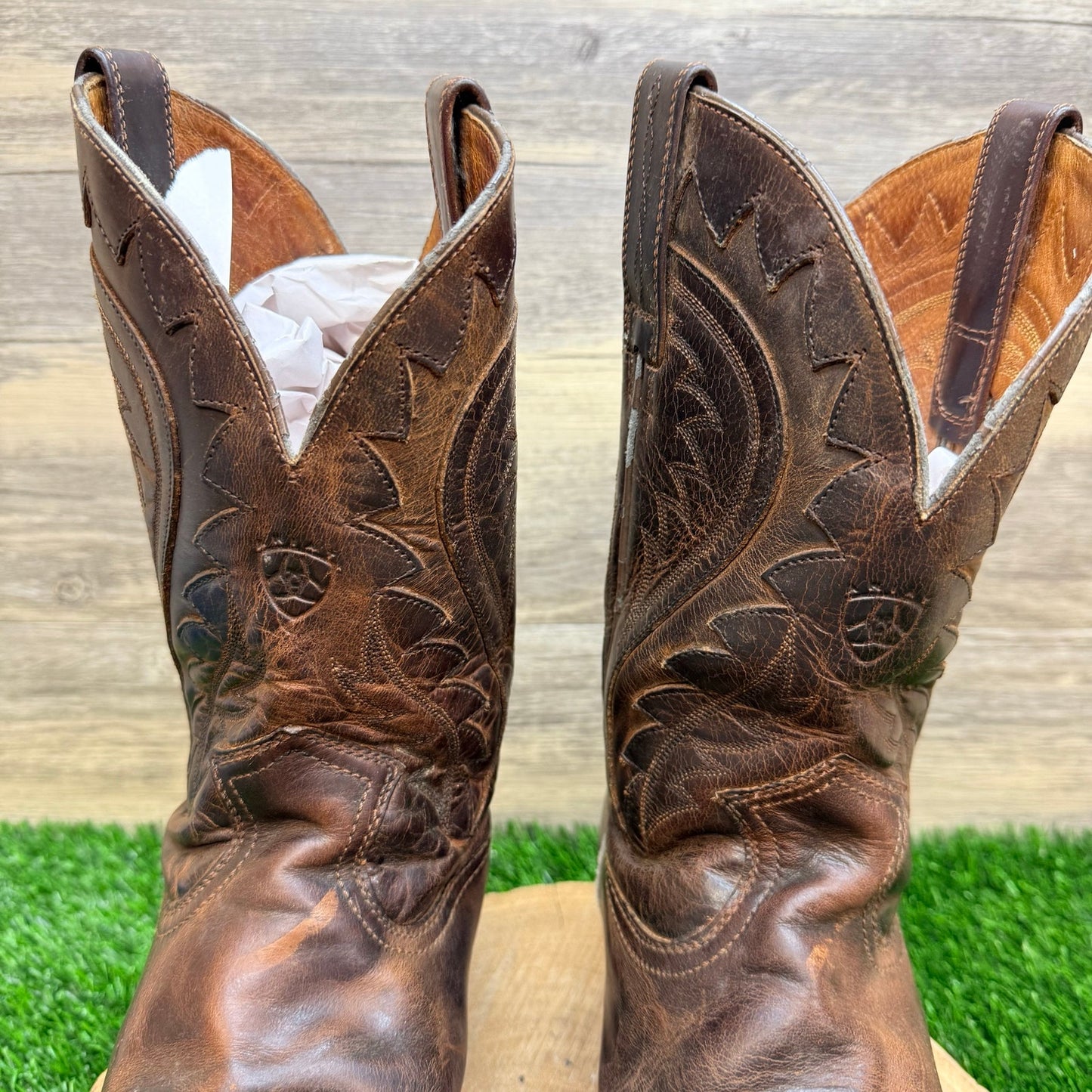 Ariat Men - Size 10EE - Brown Legend Phoenix Square Toe Cowboy Boors 10002310