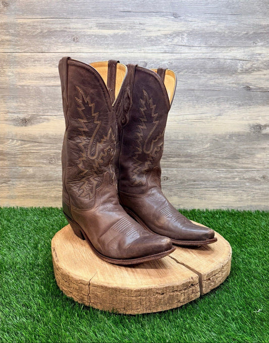 Old West Women - Size 10 - Brown Snip Toe Western Cowboy Boots LF1534