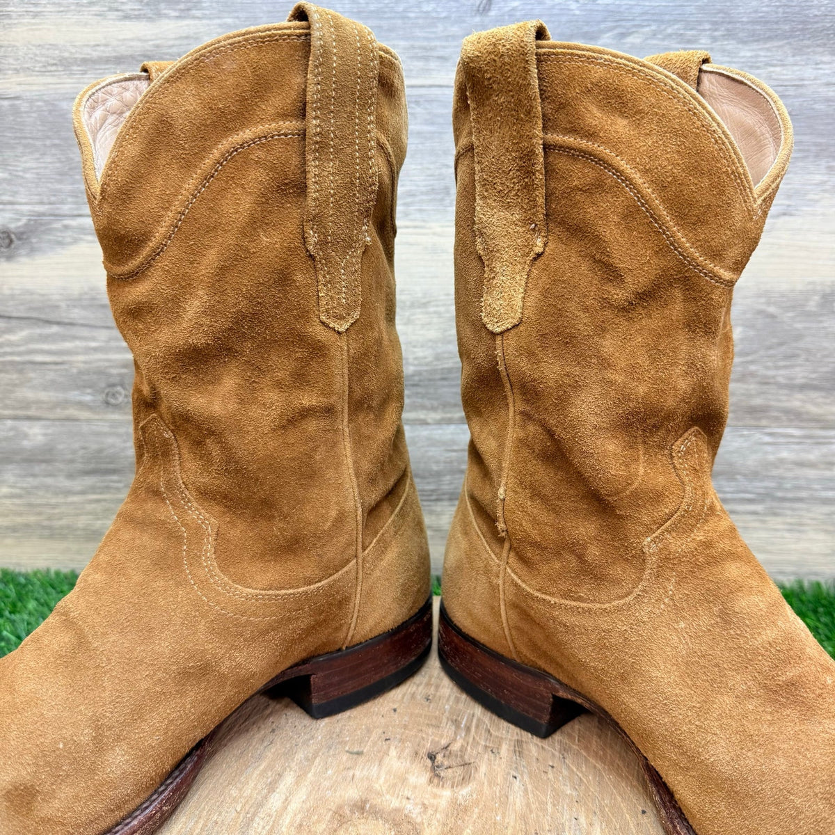 Tecovas Men - Size 11D - Tan Suede The Shane Cowboy Boots 1009