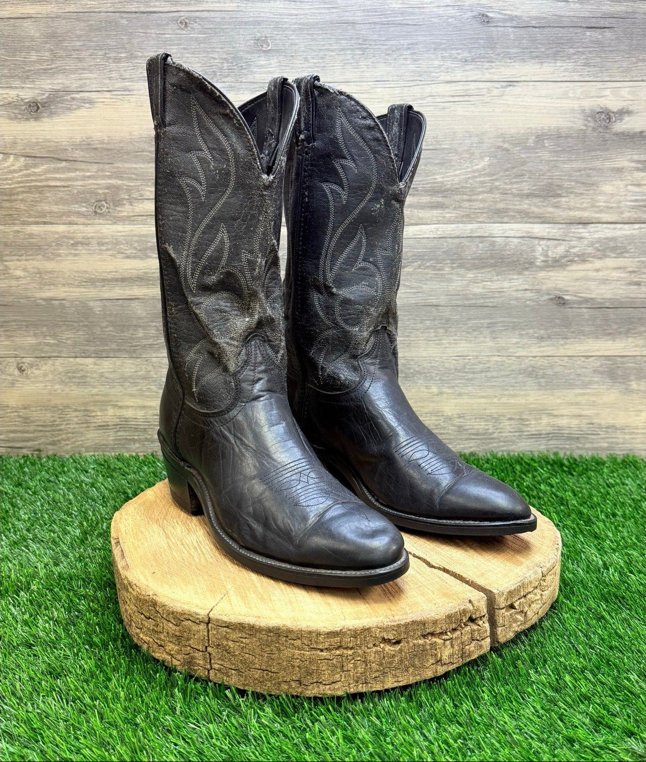 Laredo Men - Size 9D - Black Cowboy Boots 10406