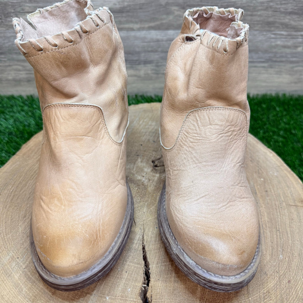 Cool Way Women - Size 7.5 - Sand Ankle Boots