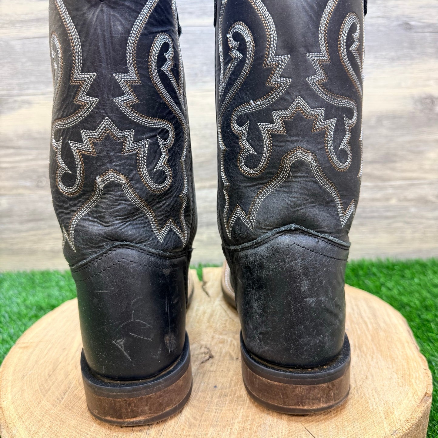 Cody James Youth - Size 5D - Black Square Cowboy Boots BCBSP23P7