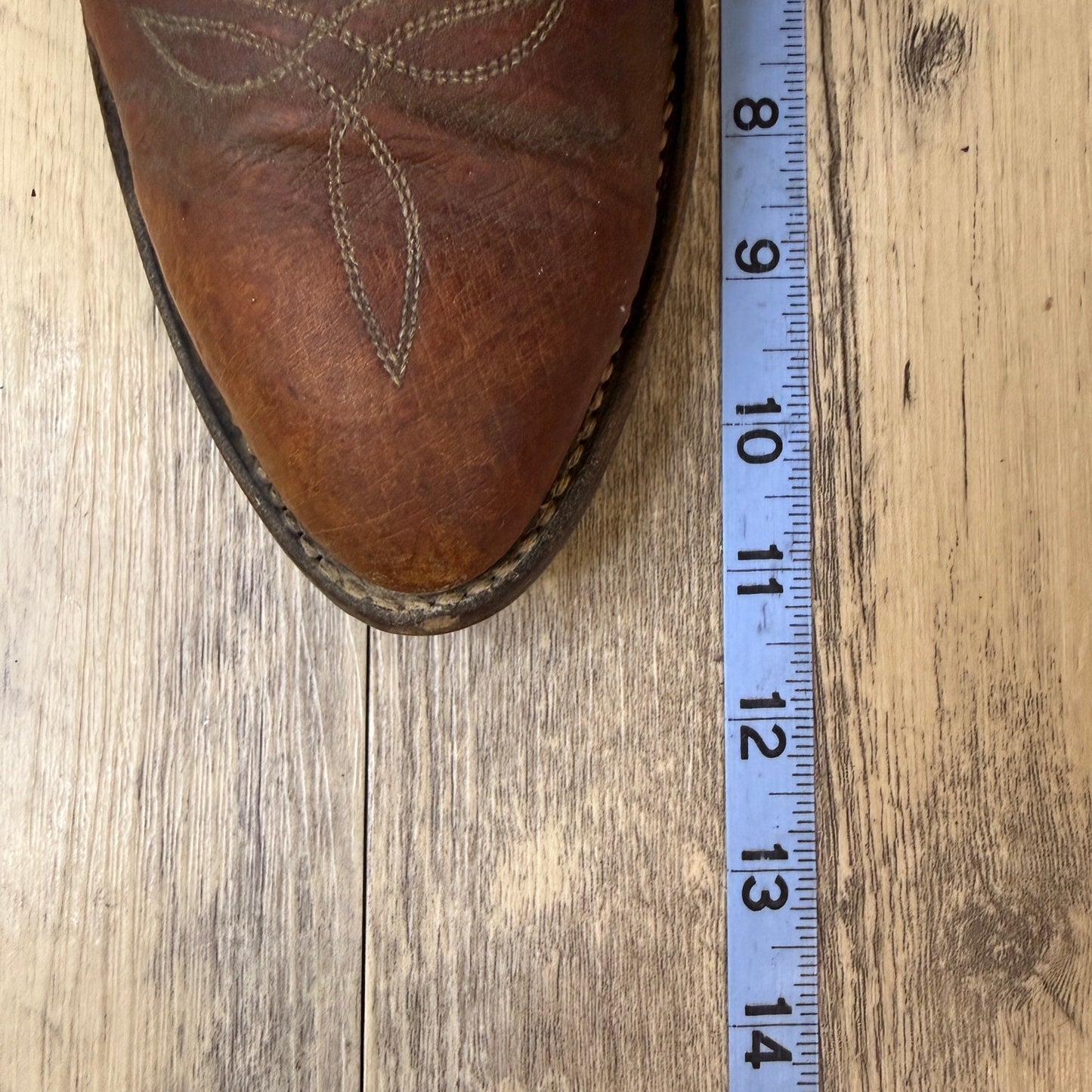 Dan Post Men - Size 8EW - Vintage Tan Smooth Ostrich Western Cowboy Boots P2889