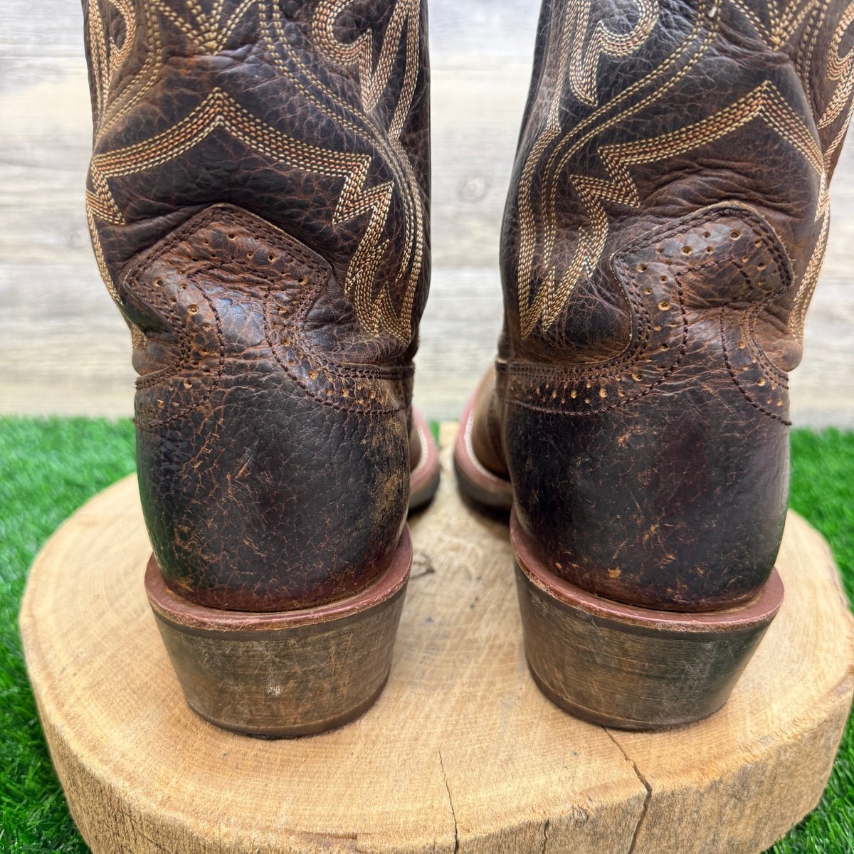 Ariat Men - Size 10.5D - Brown Rough Stock Square Toe Cowboy Boots 10002227
