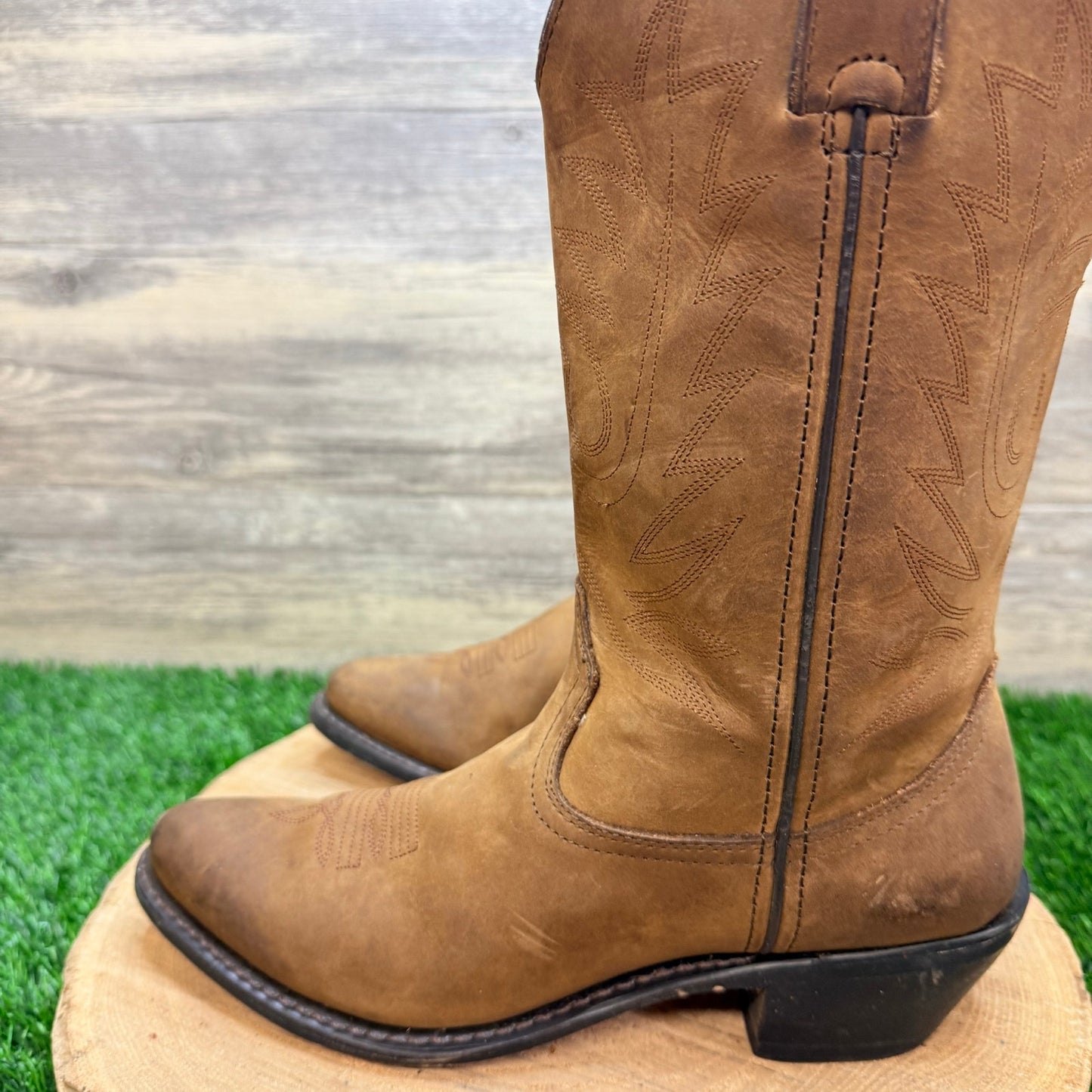 Durango Women - Size 8.5M - Tan Rodeo Ranch Western Cowboy Boots RD4112