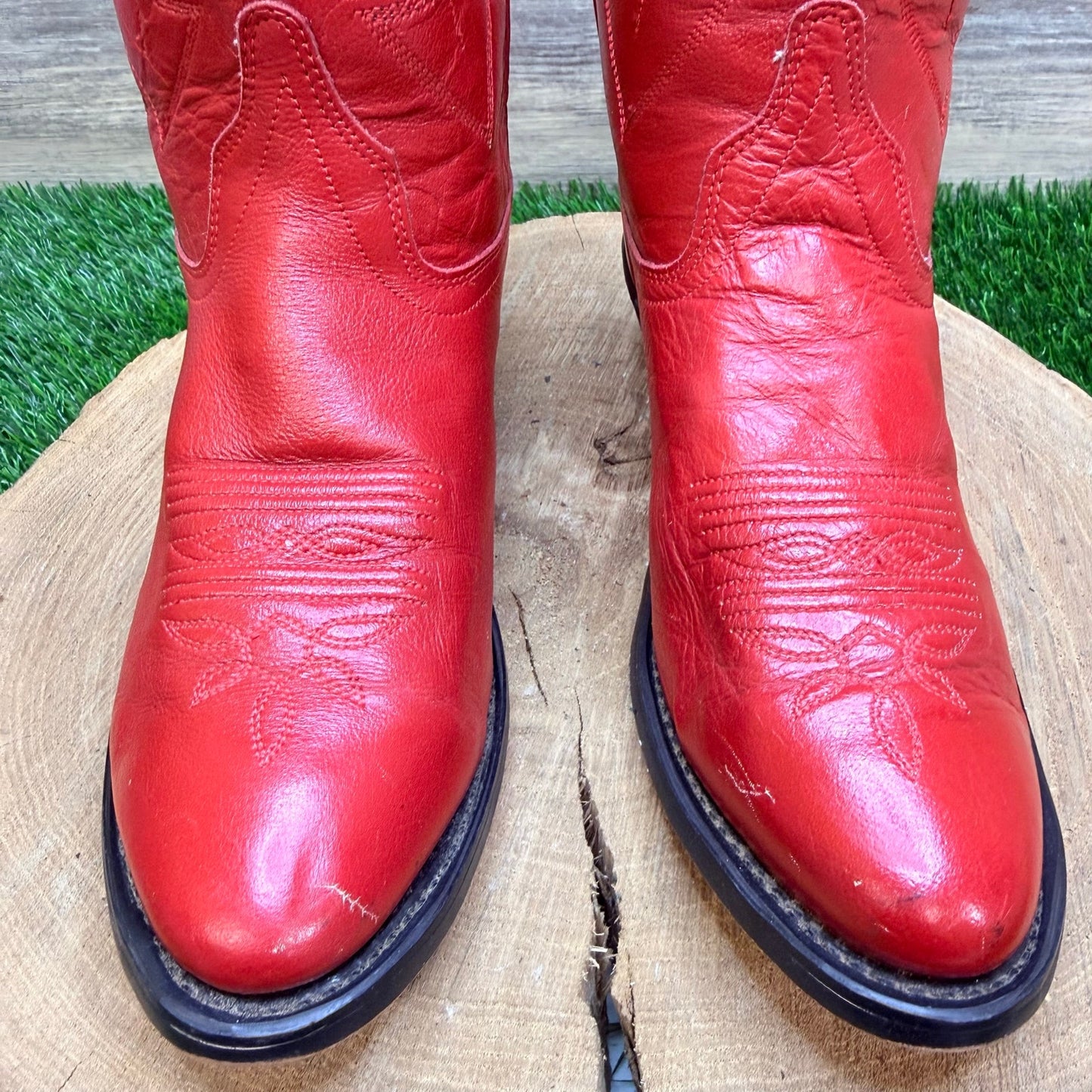 Old West Women - Size 6 - Red Western Cowboy Boots SCL7016