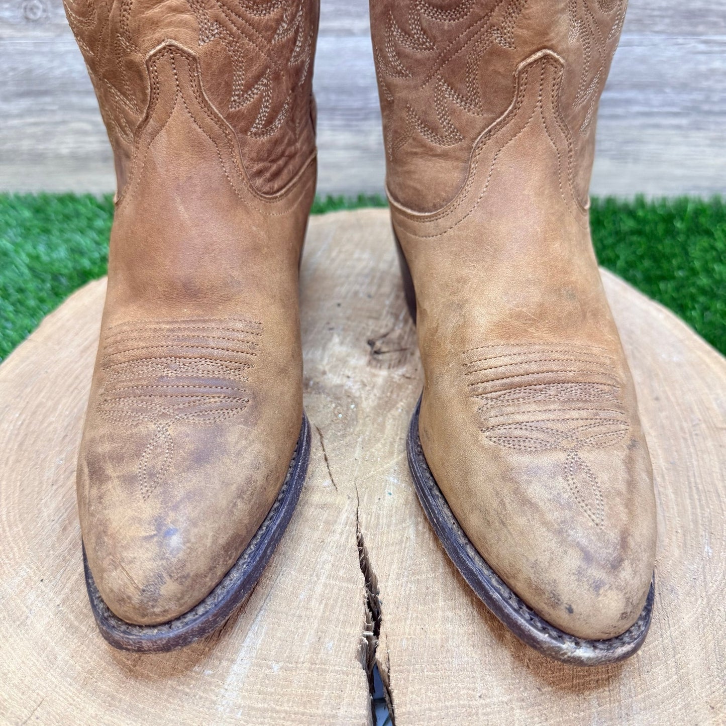 Dan Post Women - Size 6.5M - Tan Western Cowboy Boots DP22232