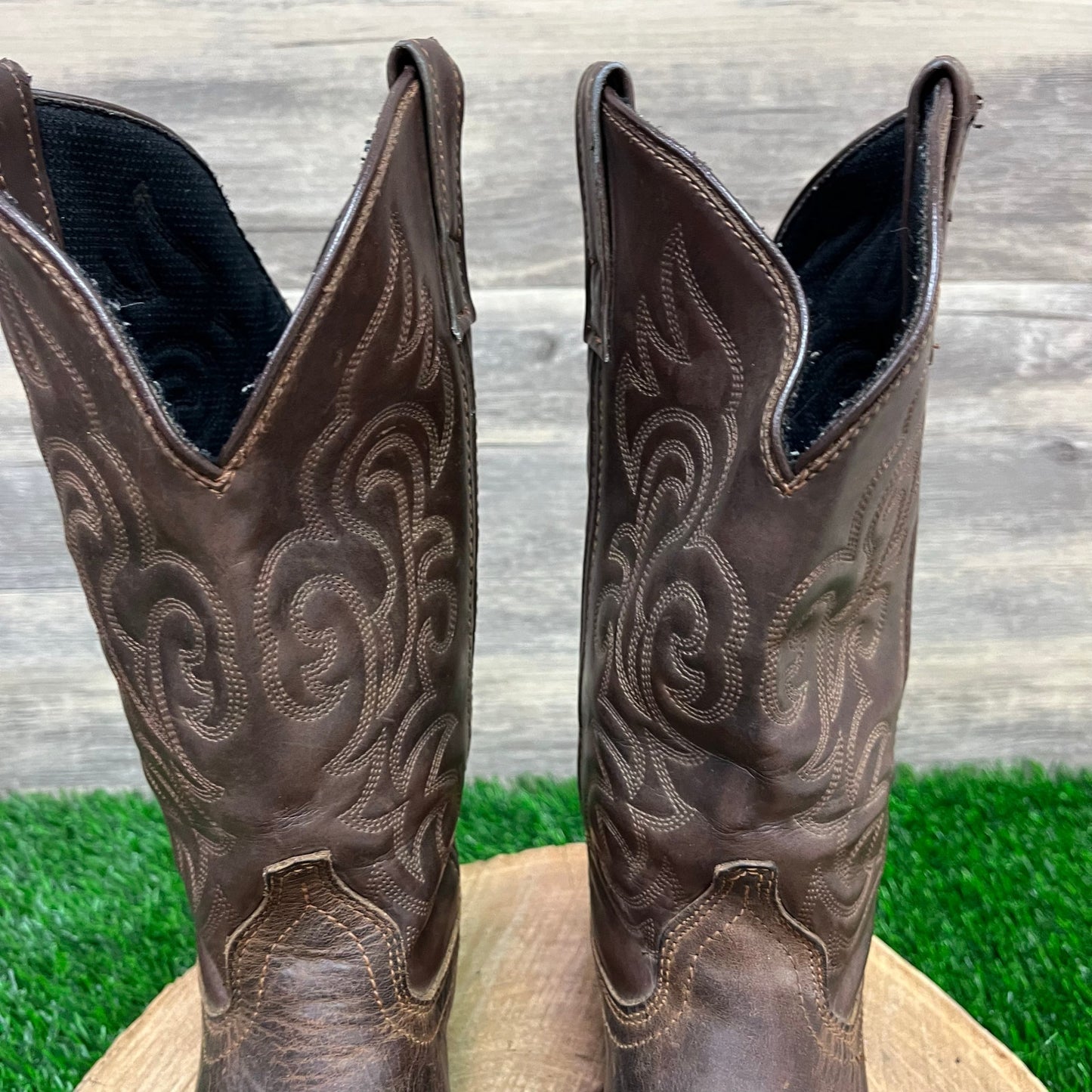 Laredo Women - Size 6.5M - Brown Snip Toe Cowboy Boots Style 5763