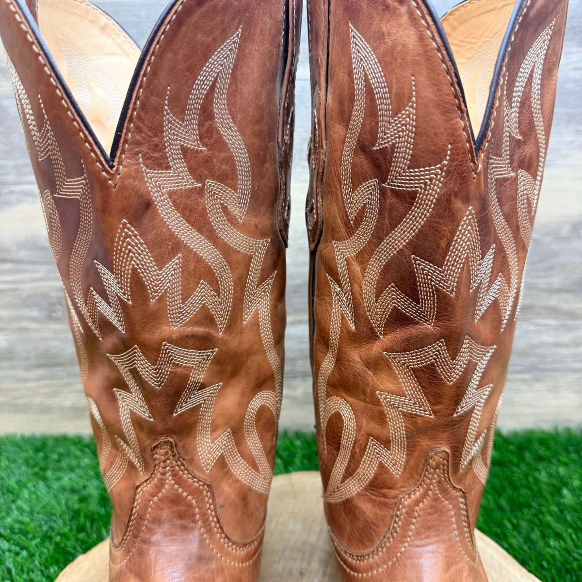 Nocona Women - Size 9B - Brown Deer Tan Western Cowboy Boots NL1604