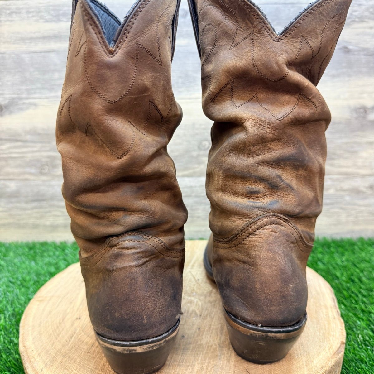 Durango Women - Size 9.5M - Brown Soft Slouch Toe Cowboy Boots RD542