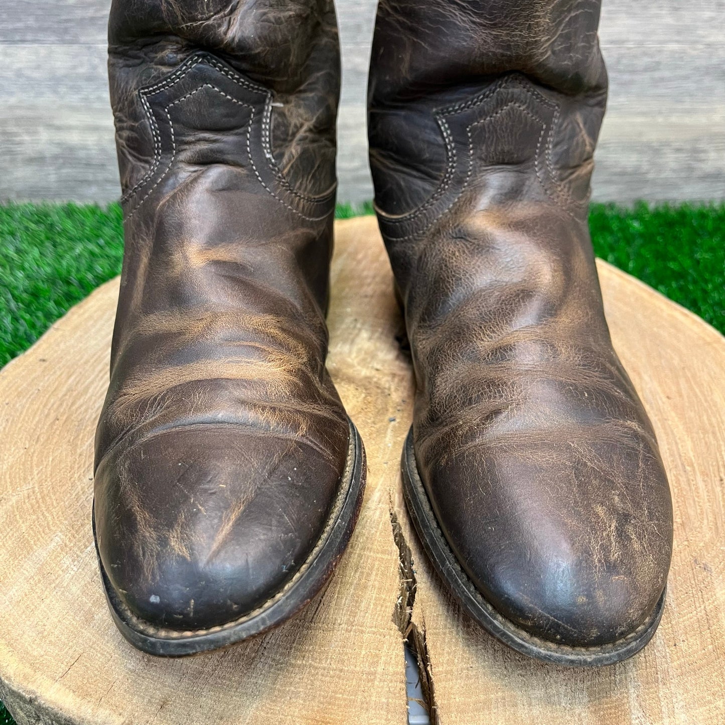 Justin Women - Size 8B - Brown Roper Cowboy Boots Style L3408