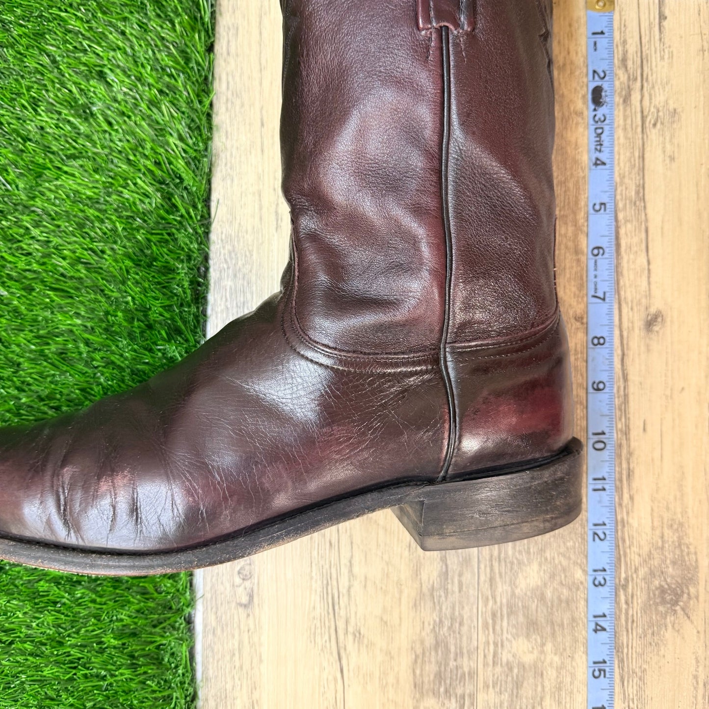 Lucchese 2000 Men - Size 11.5D - Black Cherry Cowboy Boots T00836