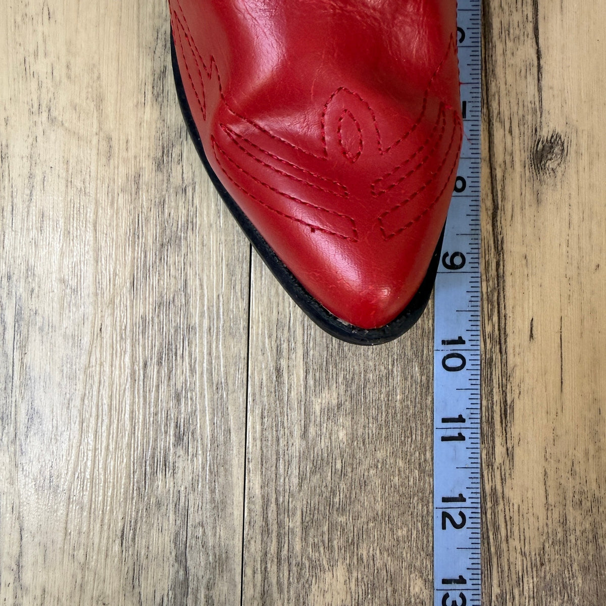 Soda Women - Size 7.5 - Red Faux Leather Ankle Boots