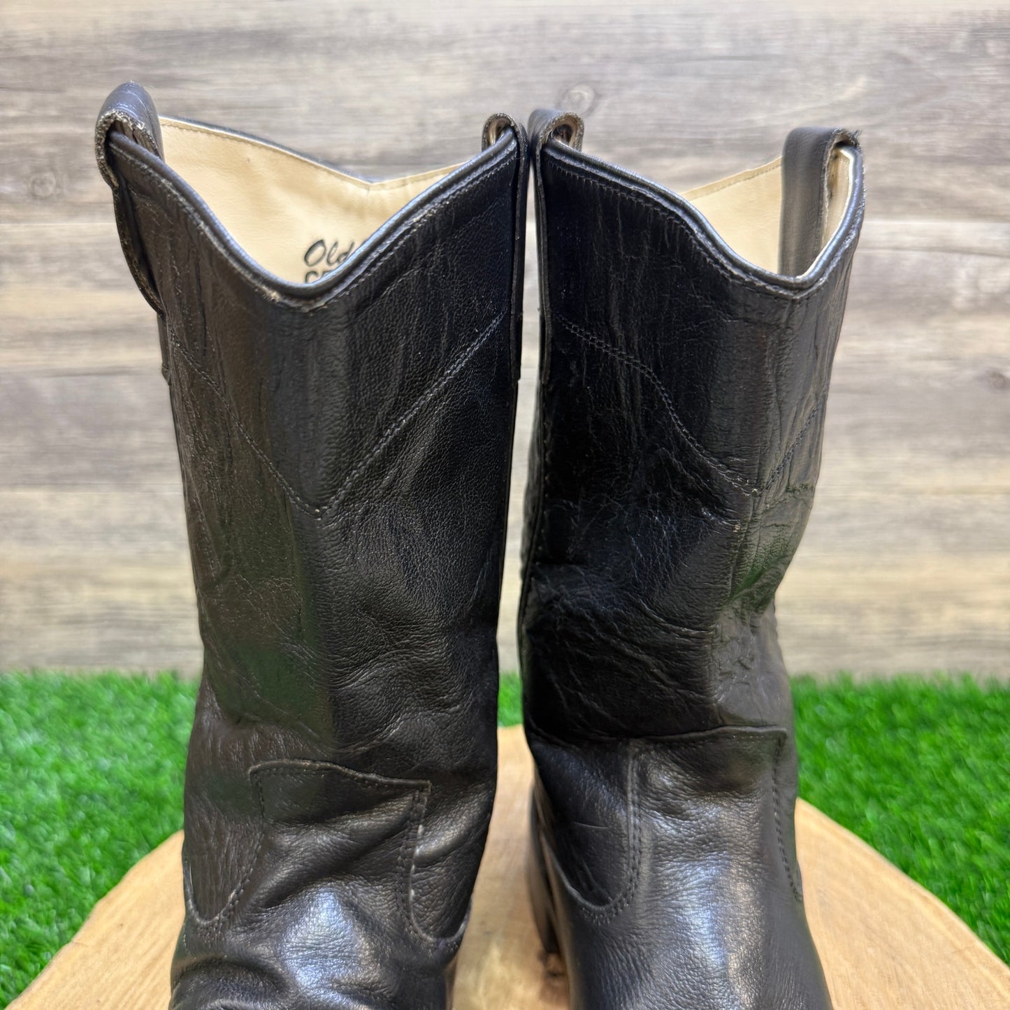 Old West Youth - Size 6 - Black Cowboy Boots Style CRY4110G