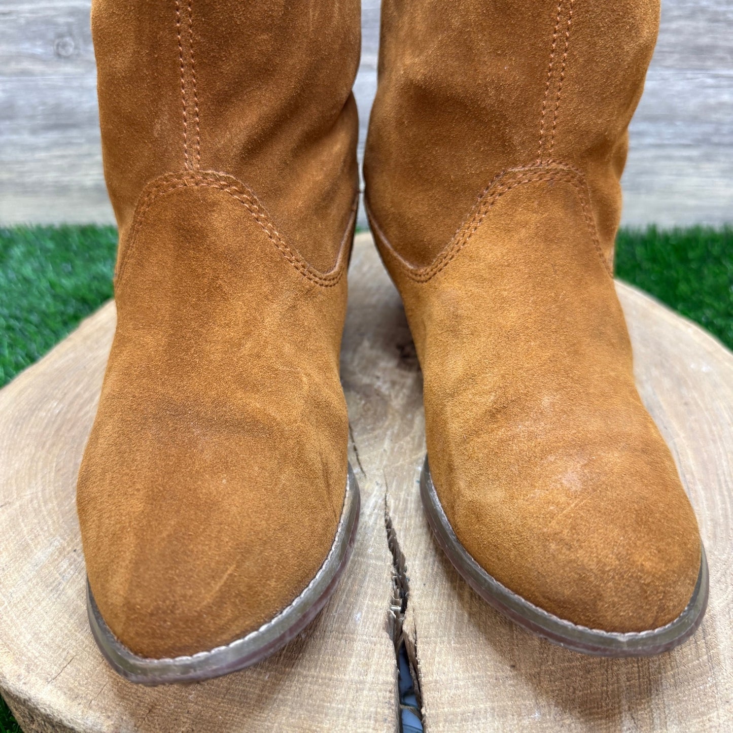 Dolce Vita Women - Size 6.5 - Tan Suede Ankle Boots