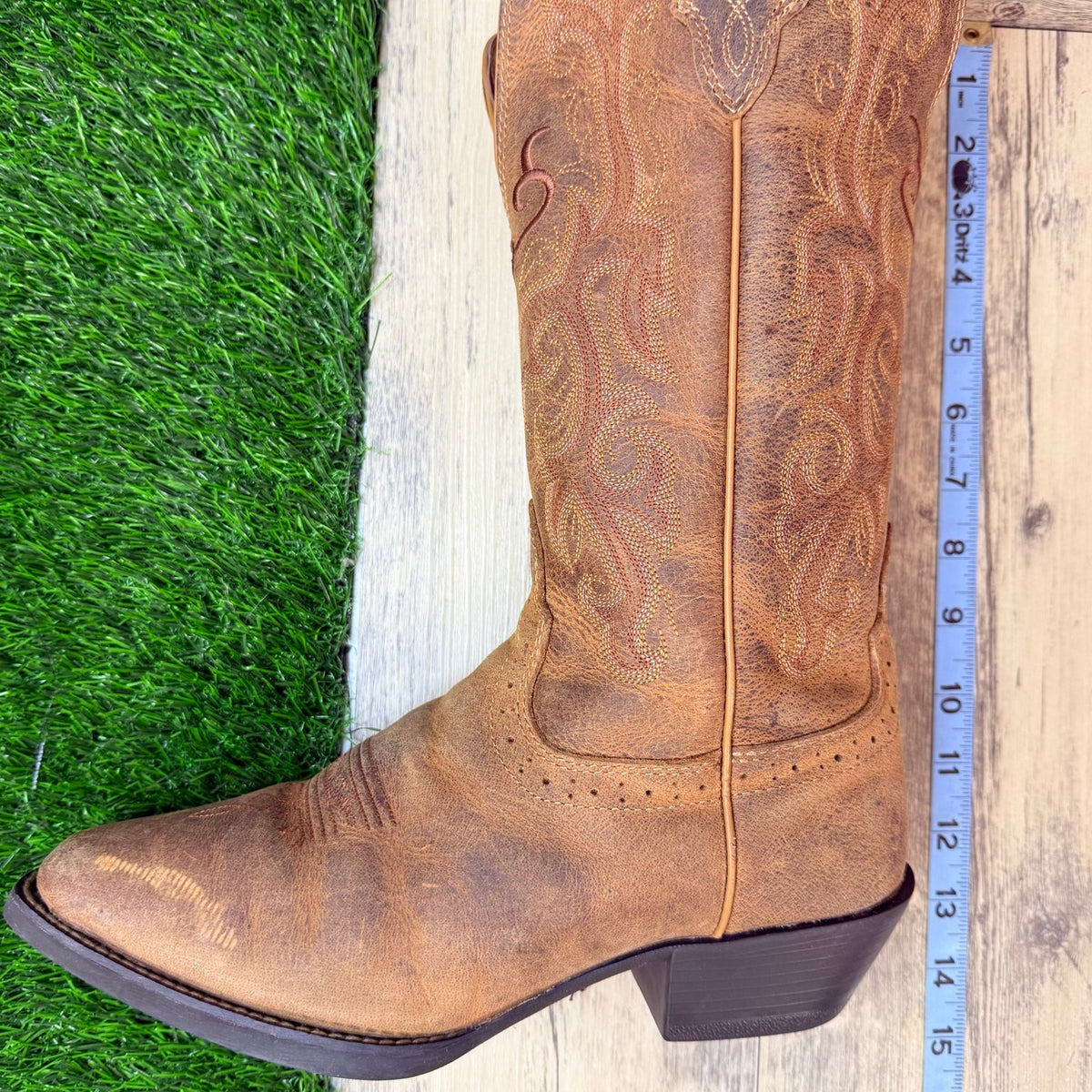 Justin Women - Size 8B - Brown McKayla Western Cowboy Boots L2561