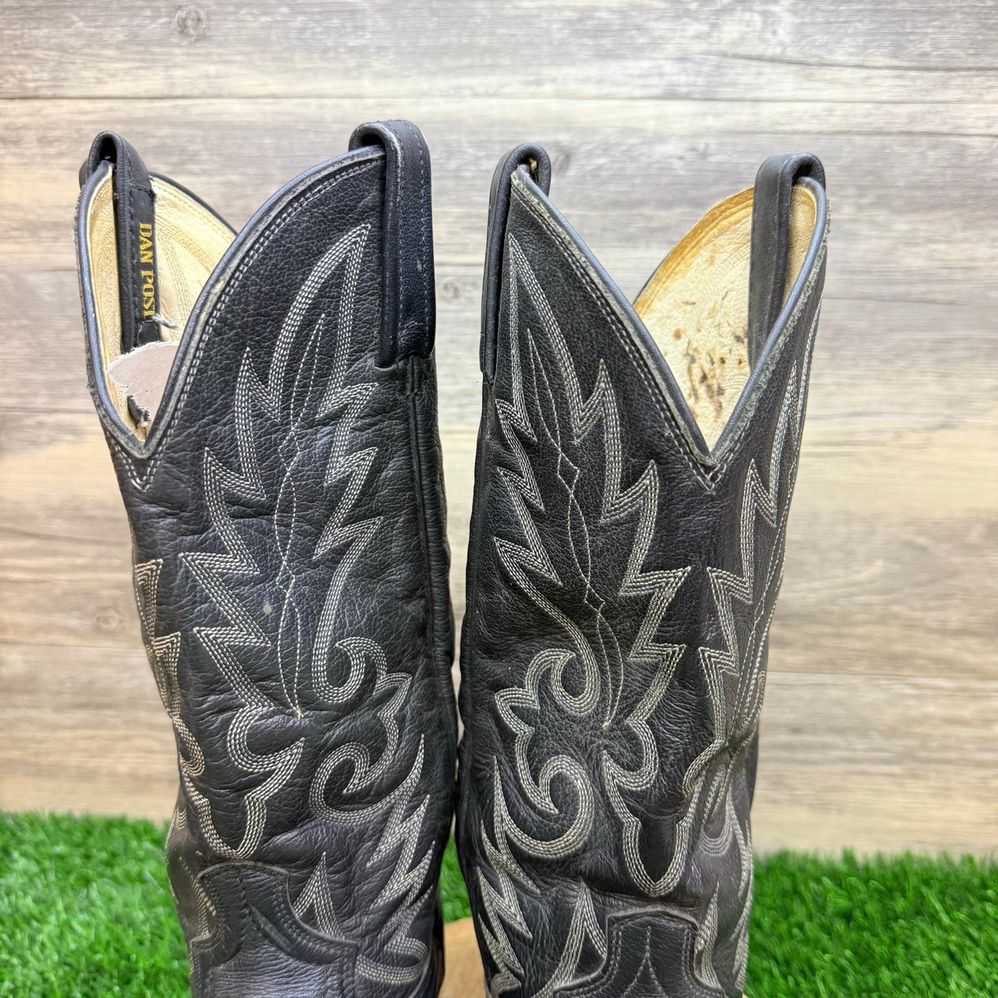 Dan Post Men - Size 9.5D - Black Western Cowboy Boots 16770