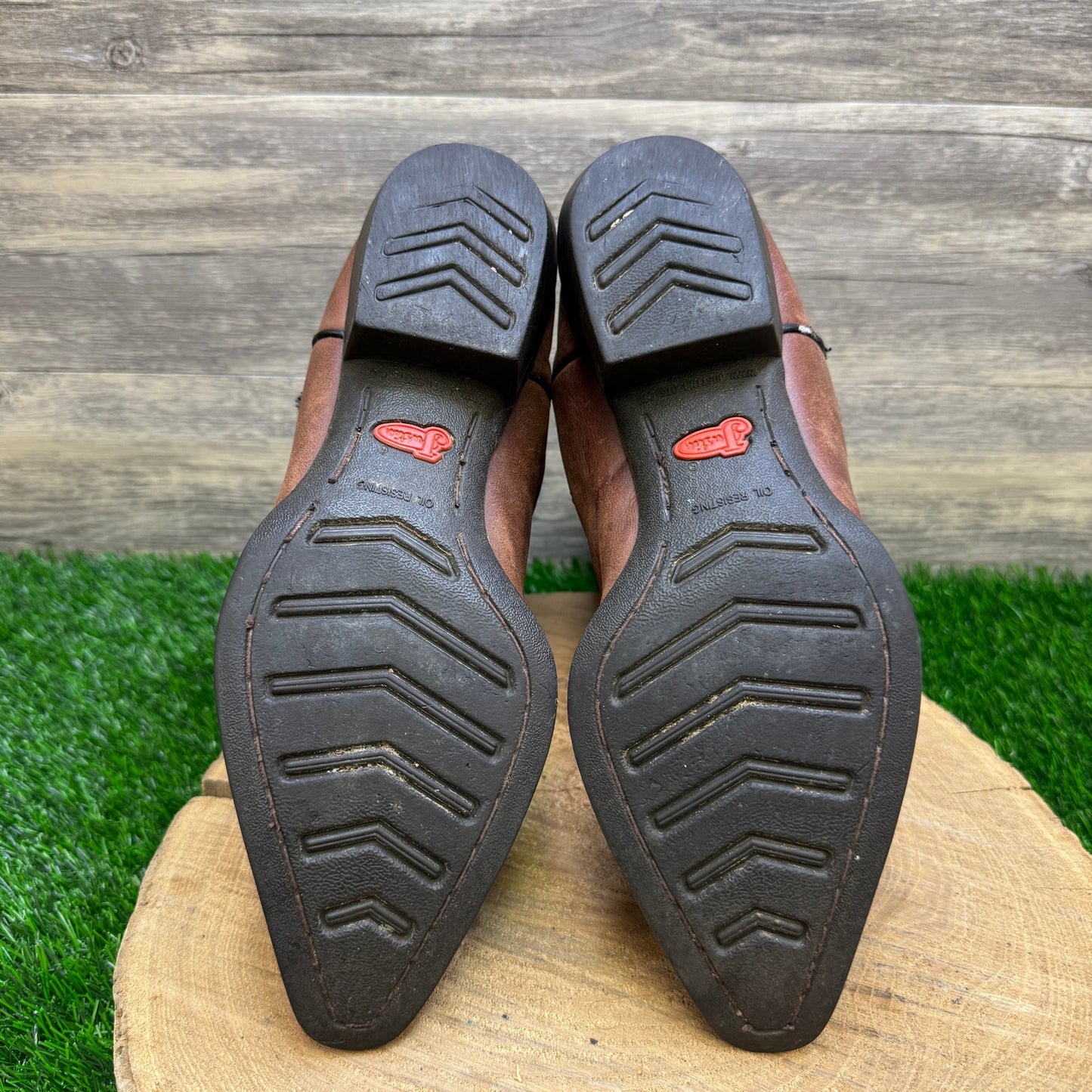 Justin Women - Size 9.5B - Brown Stampede Cowboy Boots Style L2559