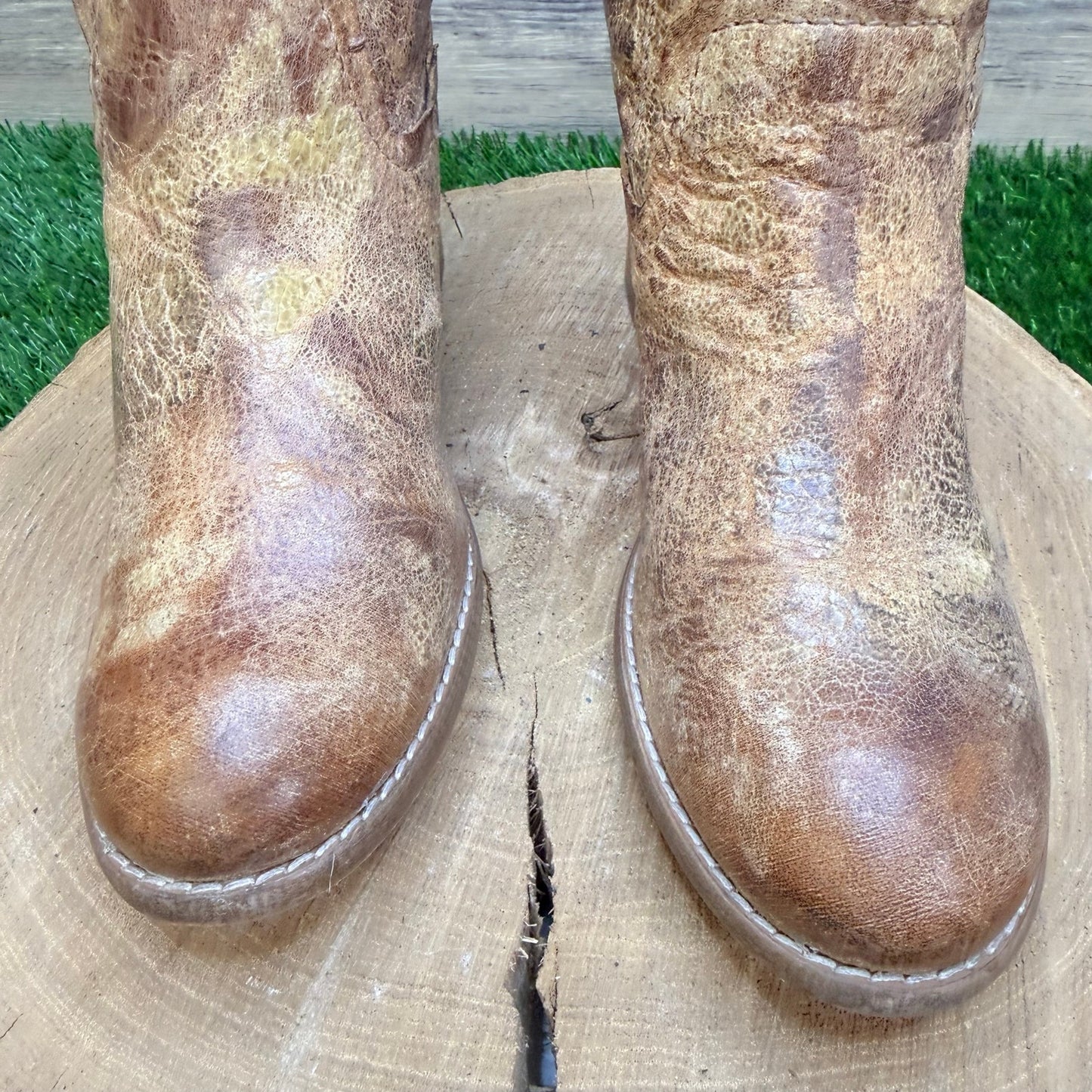 Diba True Women - Size 8 - Distressed Tan Ankle Boots