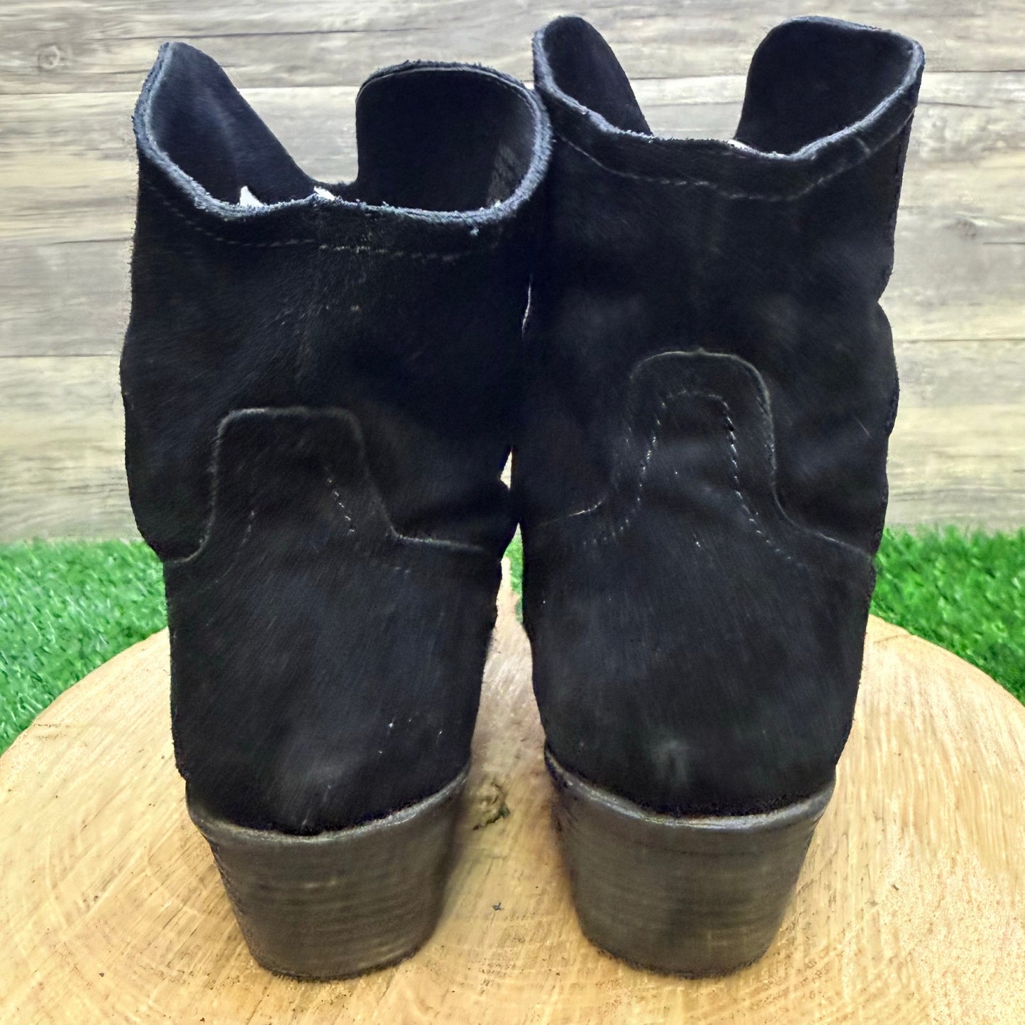 Naughty Monkey - Size 8.5 - Black Suede Ankle Boots NMW1233