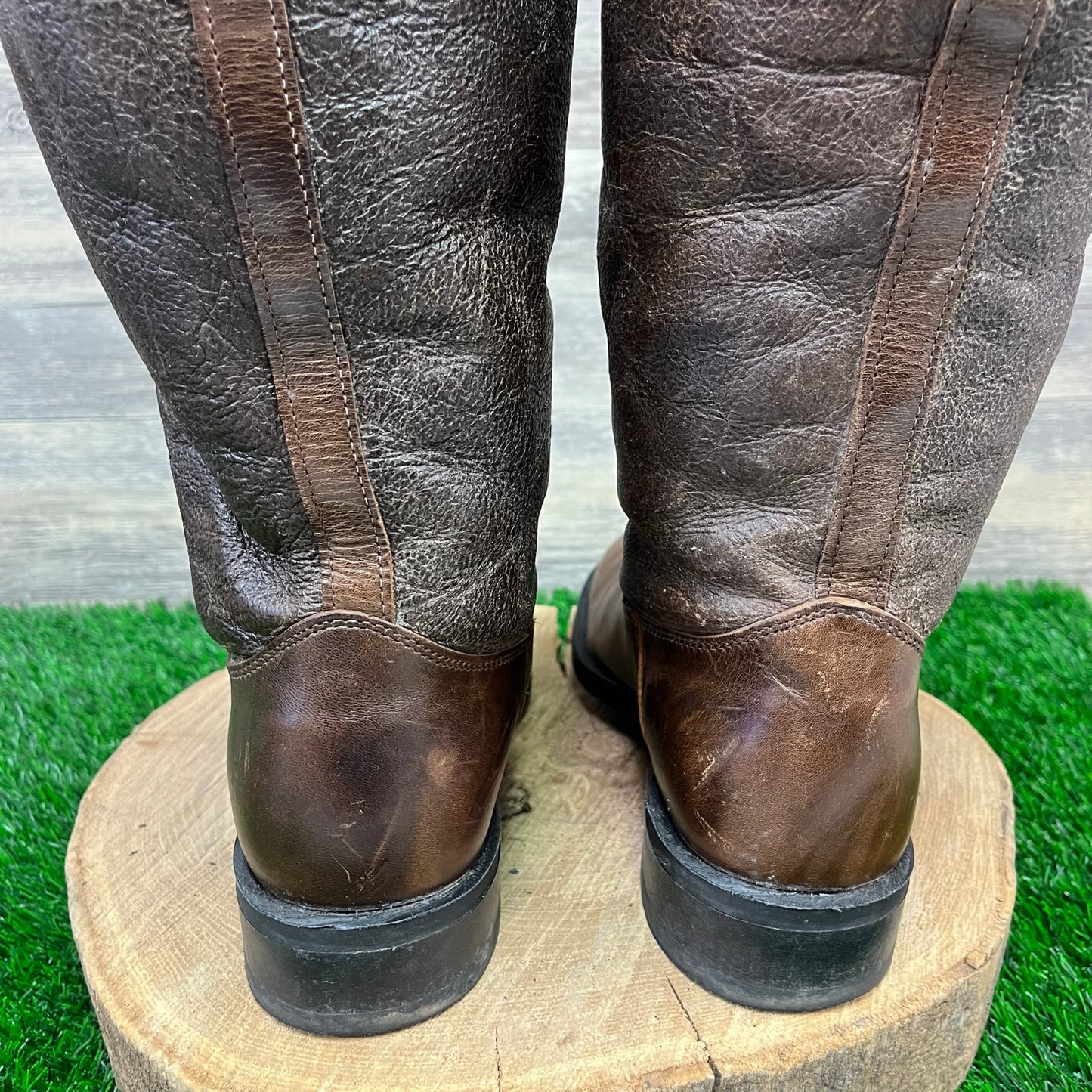 Avirex Men - Size 10 - Brown Fleece Lined Cockpit Boots