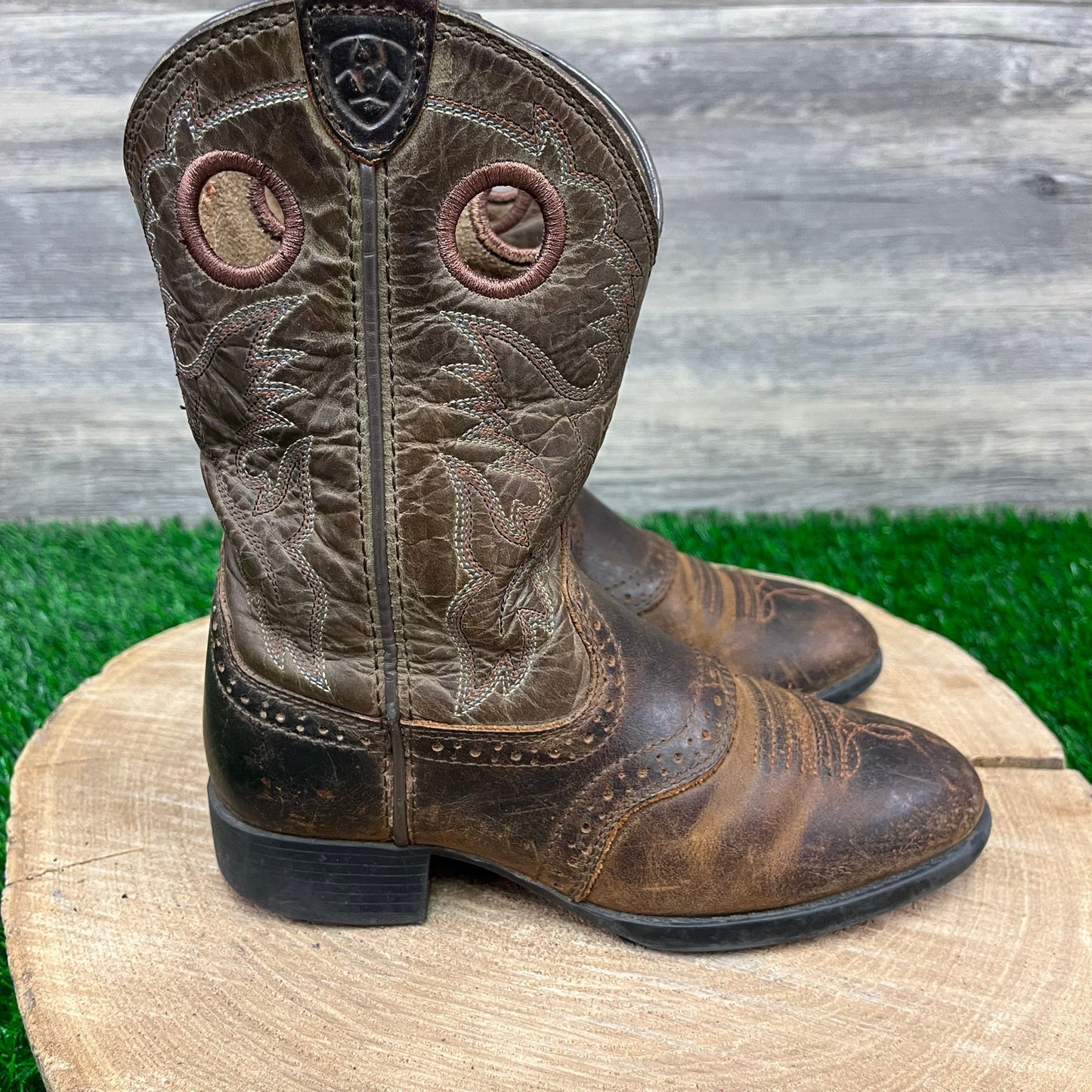 Ariat Youth - Size 12.5 - Brown Cowboy Boots Style 1000178