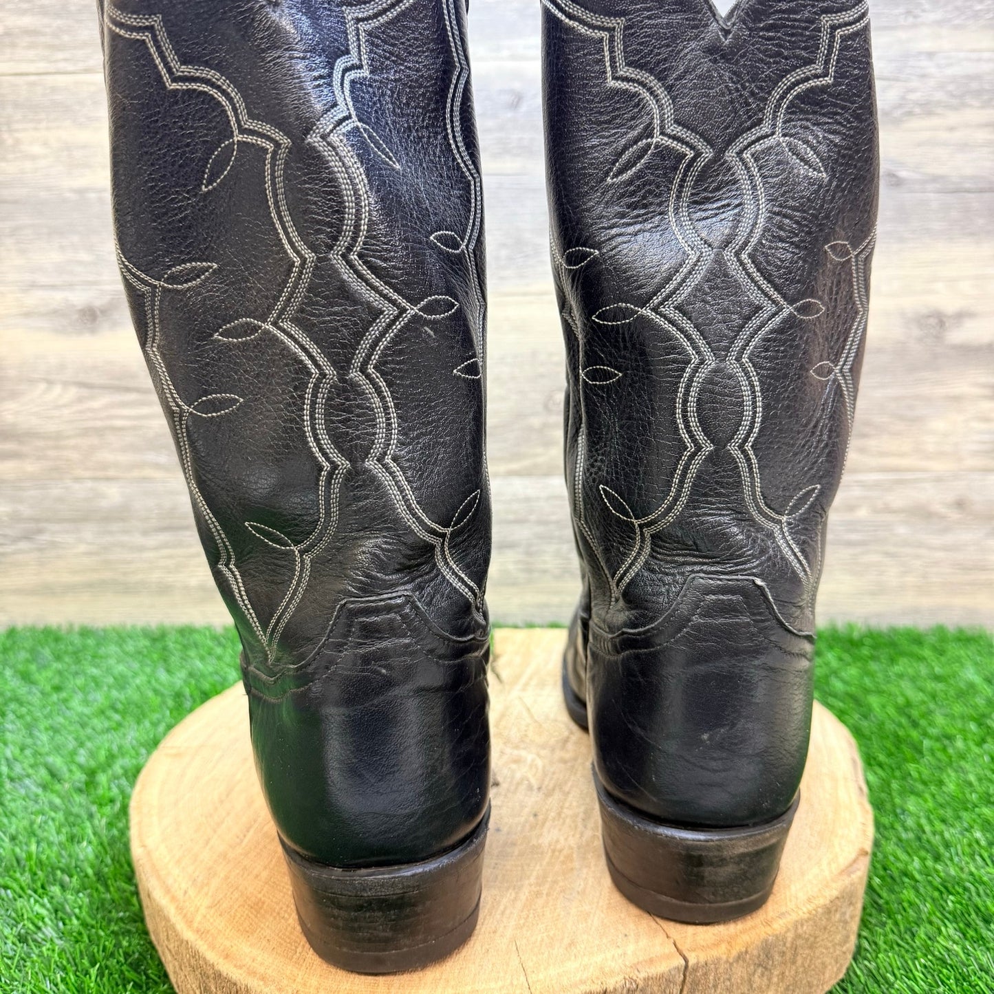 Tony Lama Men - Size 11D - Vintage Black Western Cowboy Boots 2966