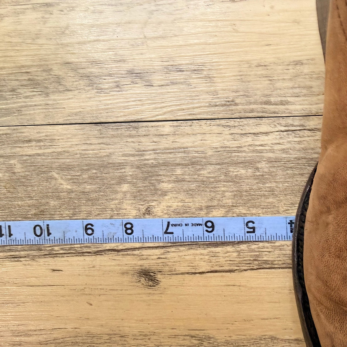 JB Dillon Women - Size 10B - Tan Feather Square Toe Cowboy Boots BRO2404