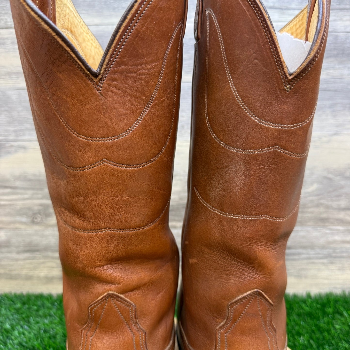 Nocona Men - Size 10D - Vintage Brown Western Cowboy Boots Style 3420C